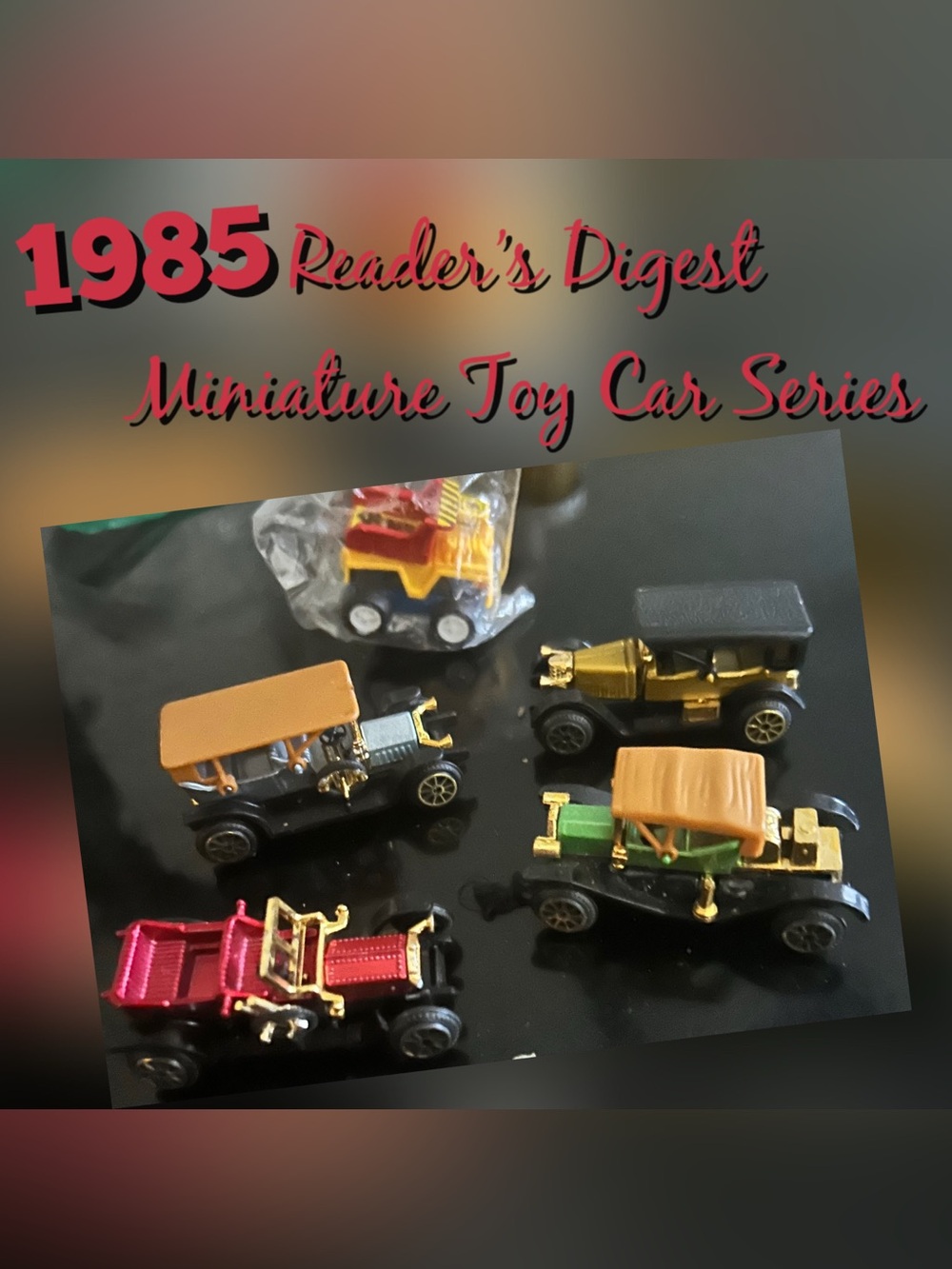 Reader's Digest 1985 Miniature Toy Car Set - Multicolor Die-Cast Vehicles